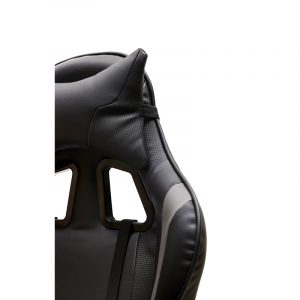 SILLA GAMING MAGNUM NEGRA. BRAZOS REGULABLES EN ALTURA.