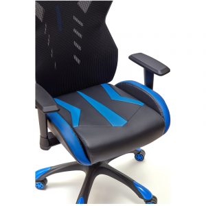 SILLA GAMING GALAXY AZUL-NEGRA. BRAZOS REGULABLES EN ALTURA.